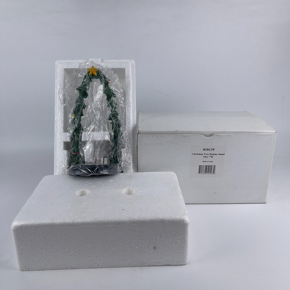 Vintage Goebel Christmas Tree Ornament Display Stand Metal Holder 7" Tall‎